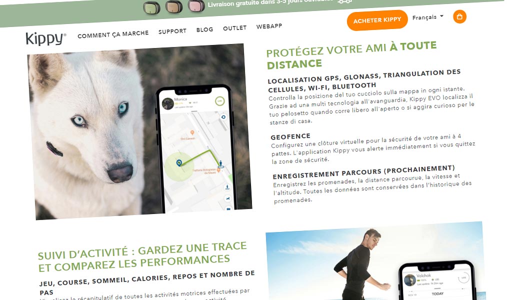 Le tracker d'activité GPS de votre animal de compagnie.