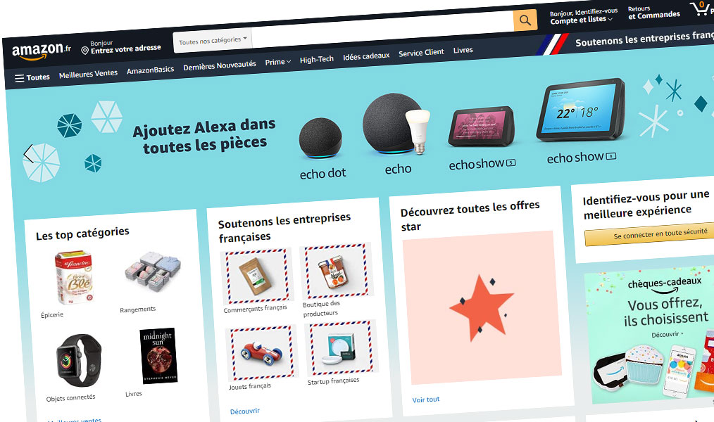 Codes promo pour Amazon  le  leader de la vente en ligne