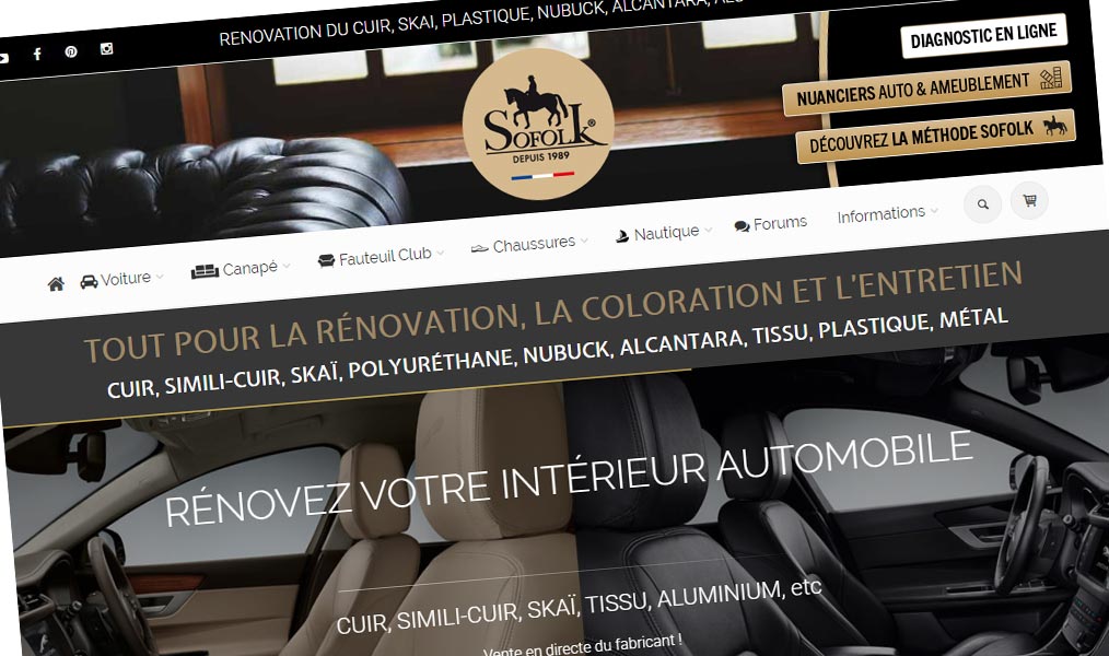 Sofolk : fabricant français de produits rénovation du cuir et du skaï